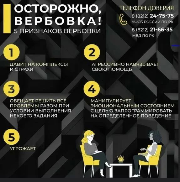 Вербовка — это не стихийная акция, а целенаправленный процесс воздействия одних людей на других