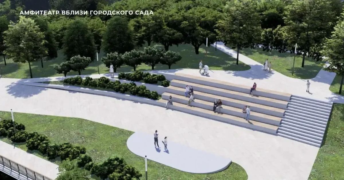 Амфитеатр и плавающий фонтан появятся в Комсомольском микрорайоне Краснодара