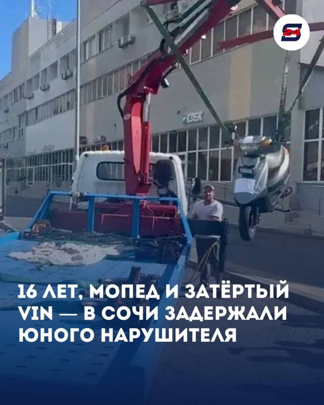 В Сочи остановили 16-летнего лихача на мопеде — и нашли кое-что похуже отсутствия прав