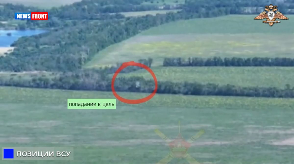 Уничтожение позиции ВСУ под Грузским