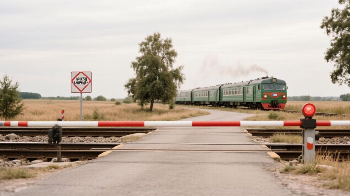 Переезд в поселке Индустриальном под Краснодаром сегодня закроют
