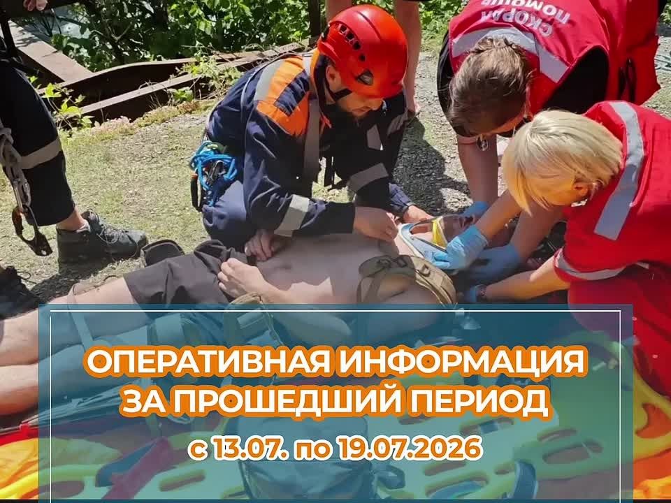 Оперативная обстановка на территории Краснодарского края за период с 13.07. по 20.07.2026