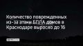 После ночной атаки беспилотников 22 июля в Краснодаре повреждения получили 16 домовладений: 10 частных и 6 многоквартирных, сообщили в оперштабе Краснодарского края