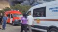 Из-за пожара на складах в Краснодаре людей призвали не выходить на улицу