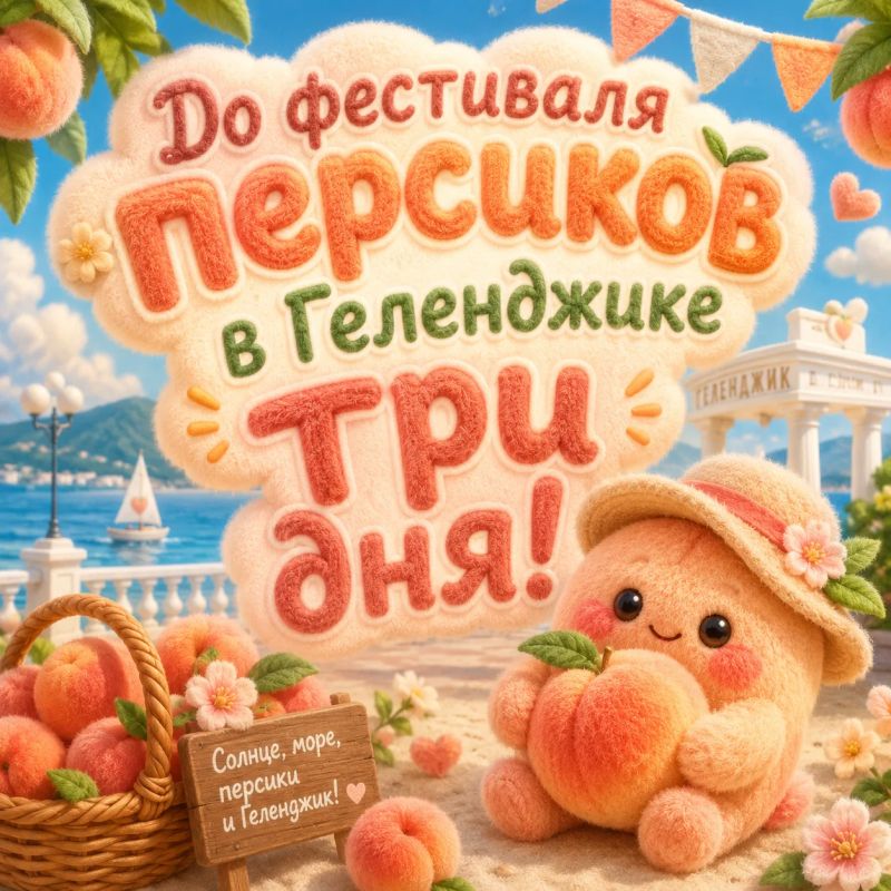 До Фестиваля персиков осталось всего три дня!