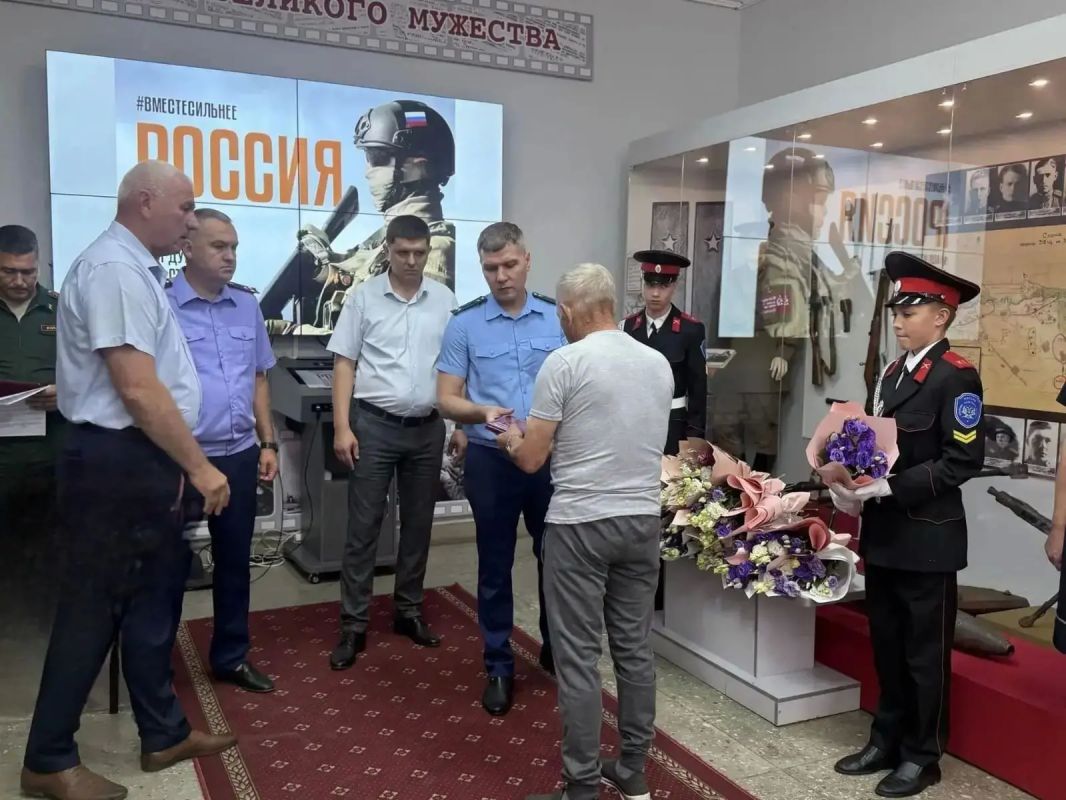 Прокуратурой Кавказского района принято участие в церемонии вручения государственных наград родственникам военнослужащих, героически погибших при исполнении воинского долга