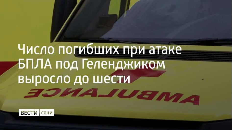 В селе Архипо-Осиповка под Геленджиком при падении обломков БПЛА 3 августа погибли шесть человек, трое из них — дети, сообщил губернатор Краснодарского края Вениамин Кондратьев