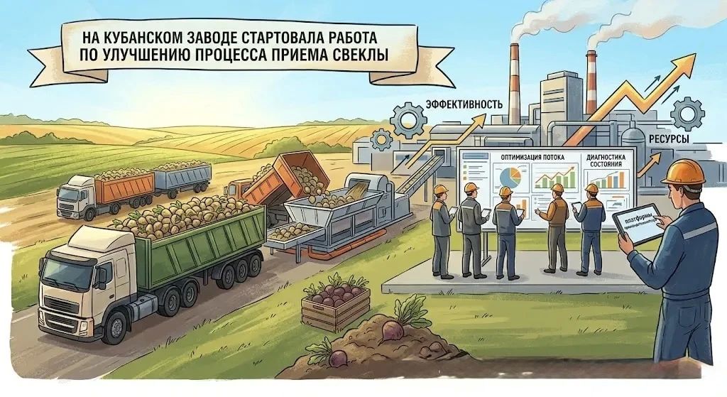 На кубанском сахарном комбинате стартовала настоящая бережливая перезагрузка