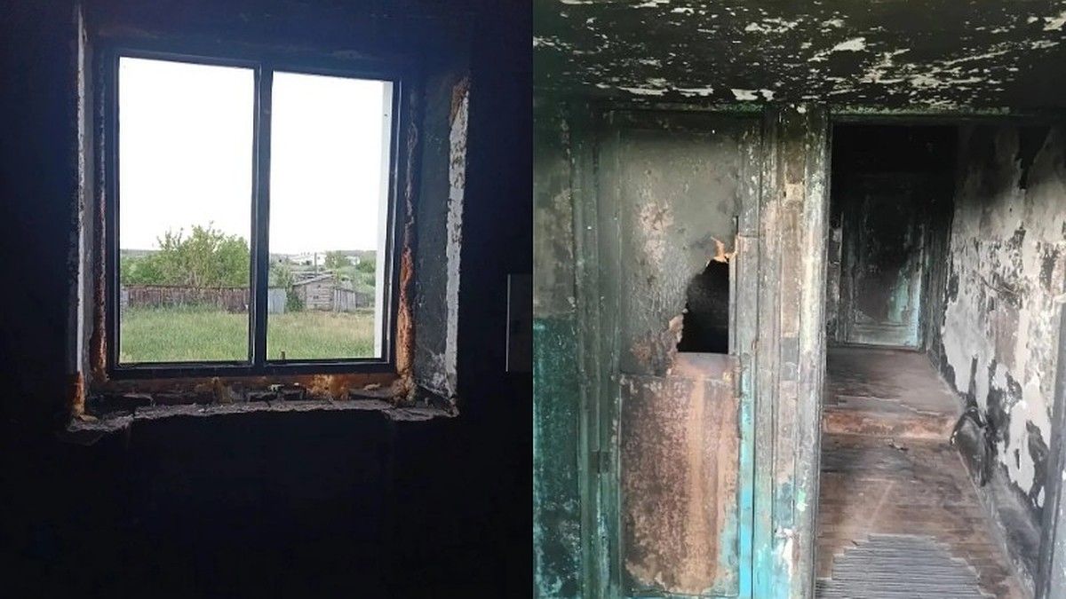 Жители села под Новосибирском почти два месяца живут в полусгоревшем доме