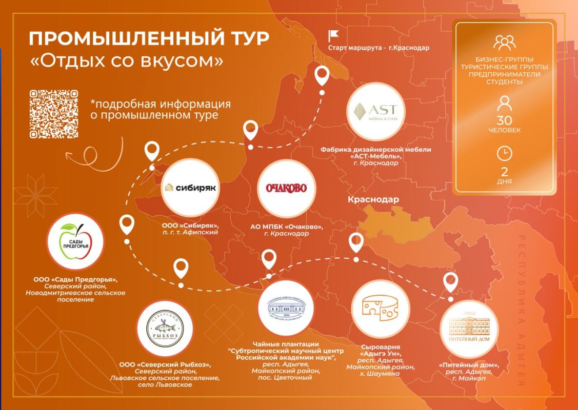 На Кубани создали первый межрегиональный агропромышленный тур