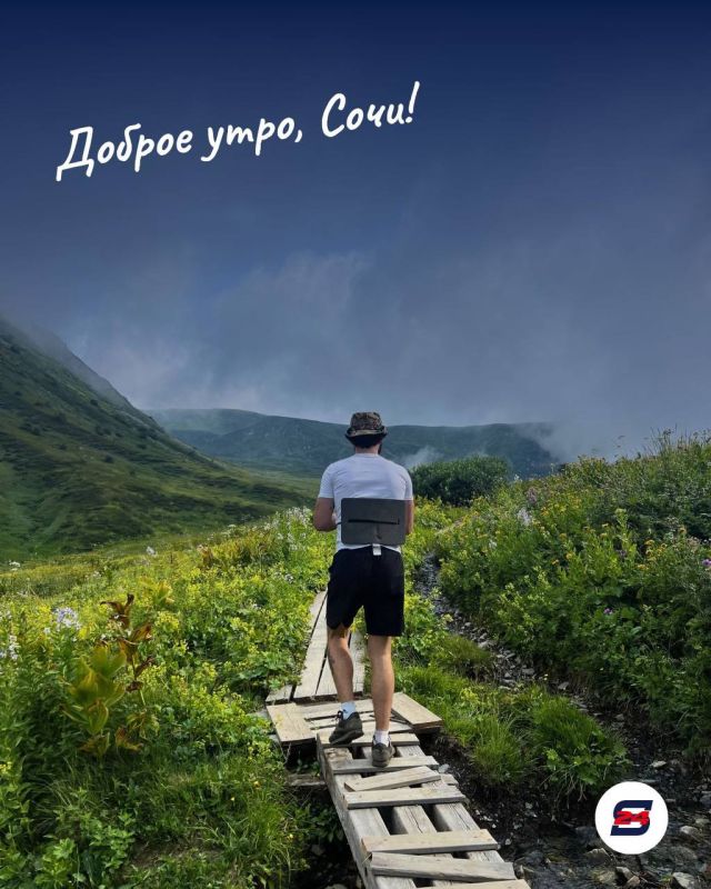 Доброе утро, Сочи!. Интересный факт: Сочи занимает огромную территорию — около 3 500 км. Поэтому наш город — это не только море и пляжи, но и горы, ущелья, водопады, леса и заповедные территории