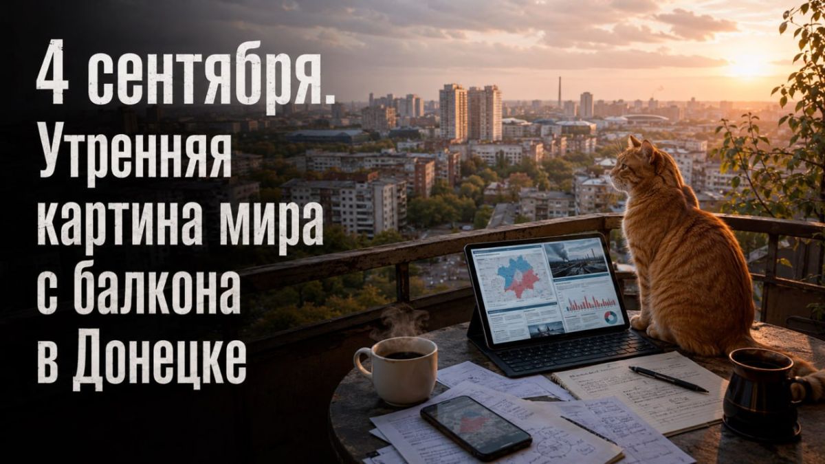 Сергей Лебедев: 4 сентября. Утренняя картина мира с балкона в Донецке
