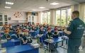 В МБОУ СОШ им. Л.И. Севрюкова прошел тематический урок, посвященный основам безопасности жизнедеятельности и знакомству с профессией пожарного