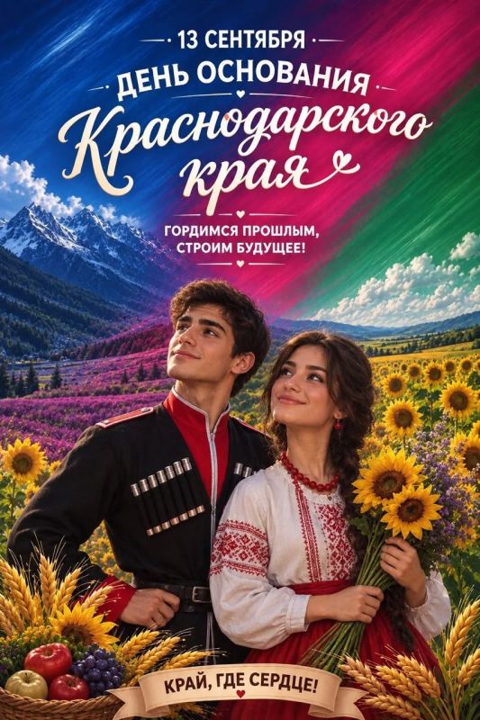 С 89й годовщиной образования Краснодарского края!