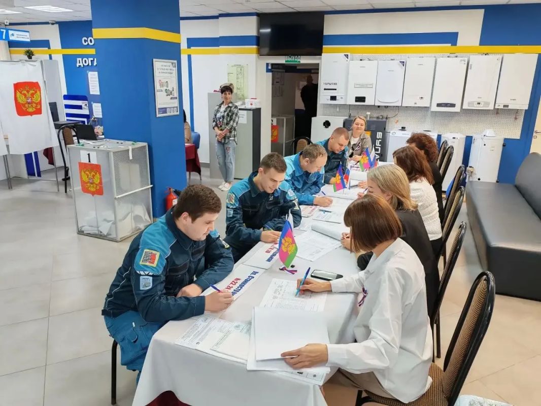 Трудовые коллективы кубанской столицы голосуют на выборах депутатов Государственной Думы
