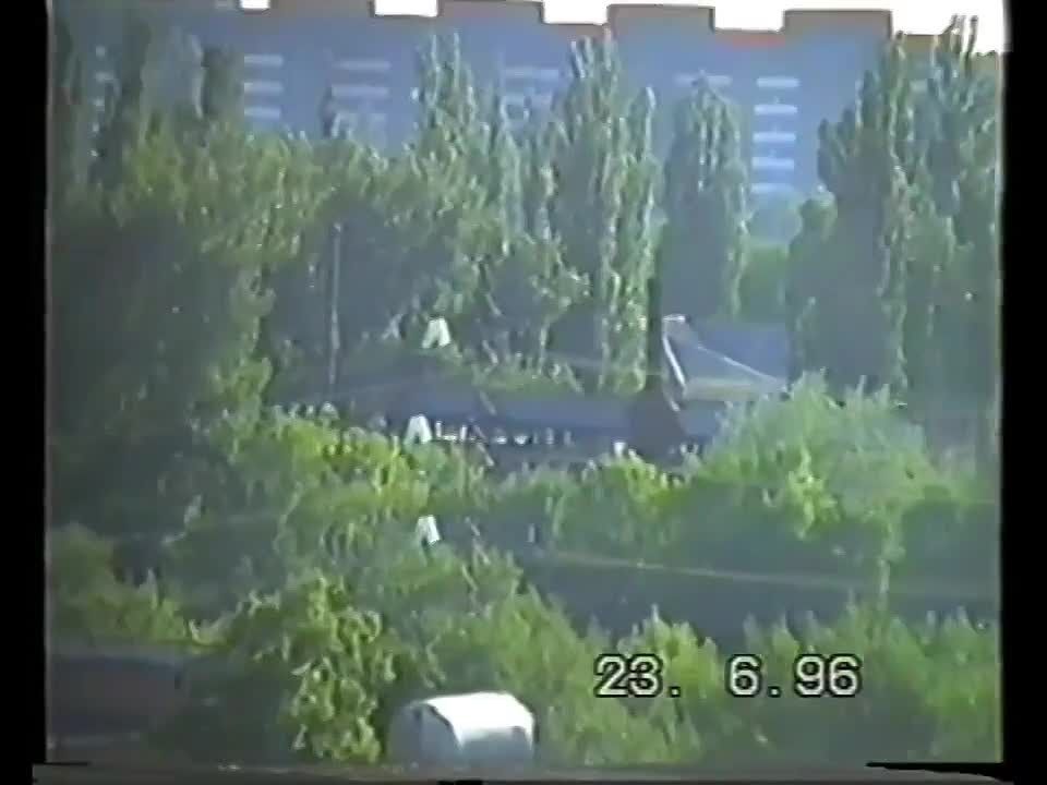 Краснодар из окна восьмого этажа в 1996 году