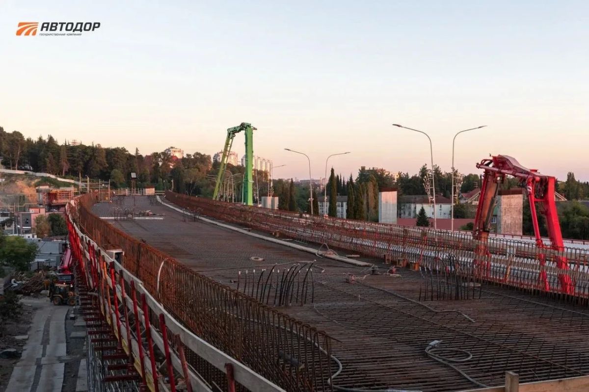 В Сочи продолжается строительство обхода Адлера