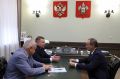 Председатель Законодательного Собрания Юрий Бурлачко провел рабочую встречу с вице-губернатором Сергеем Лагутиным
