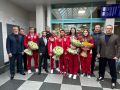 Наши чемпионы дома!. Сегодня в аэропорту Краснодара встретили звезд бокса - победителей и призеров чемпионата Европы