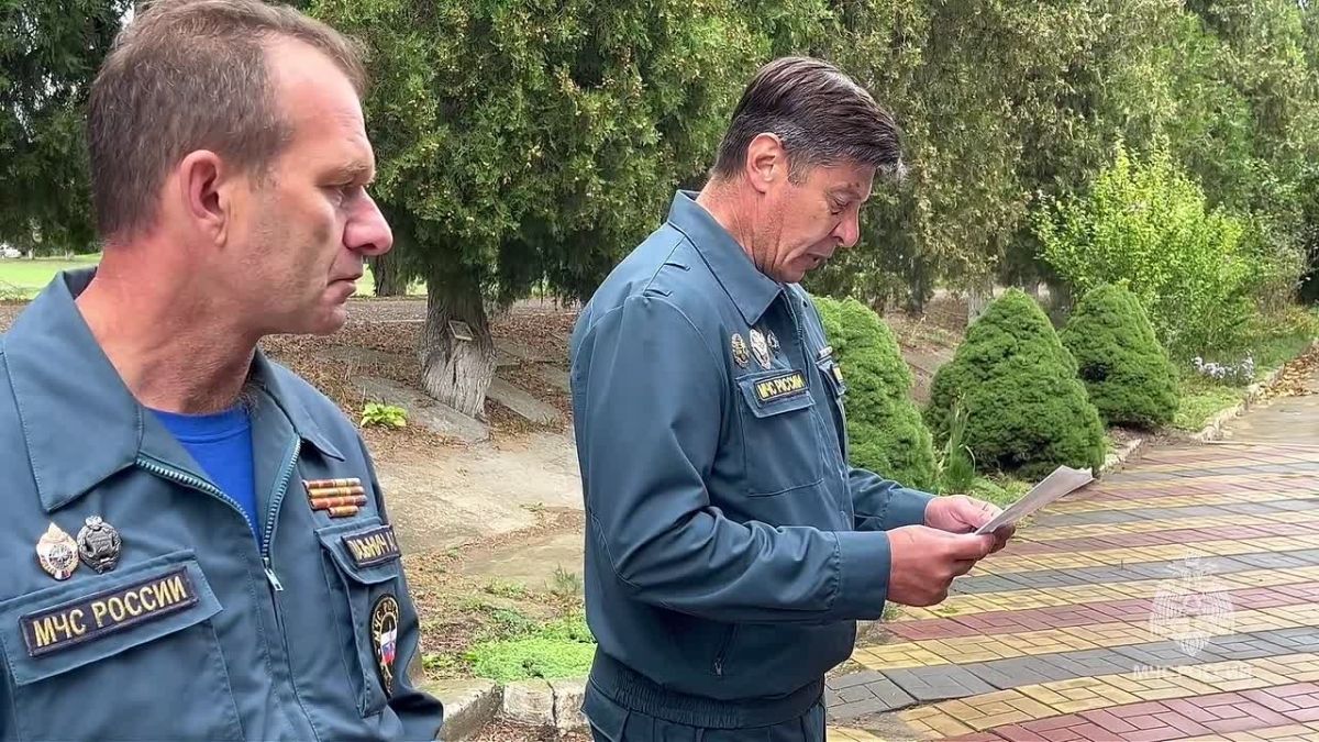Медаль «За отвагу» передали семье погибшего спасателя МЧС Семена Лугового