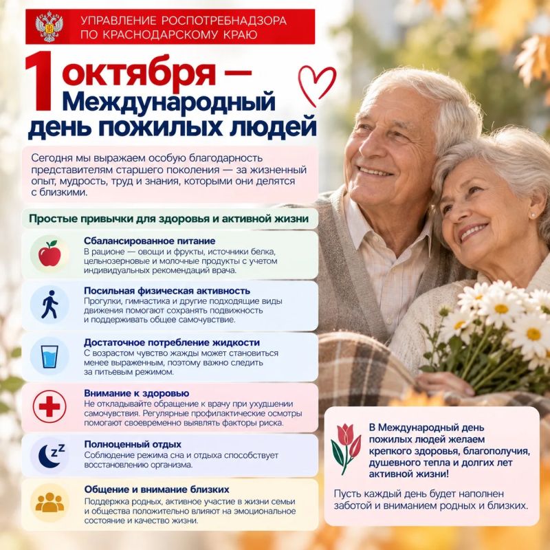 1 октября — Международный день пожилых людей
