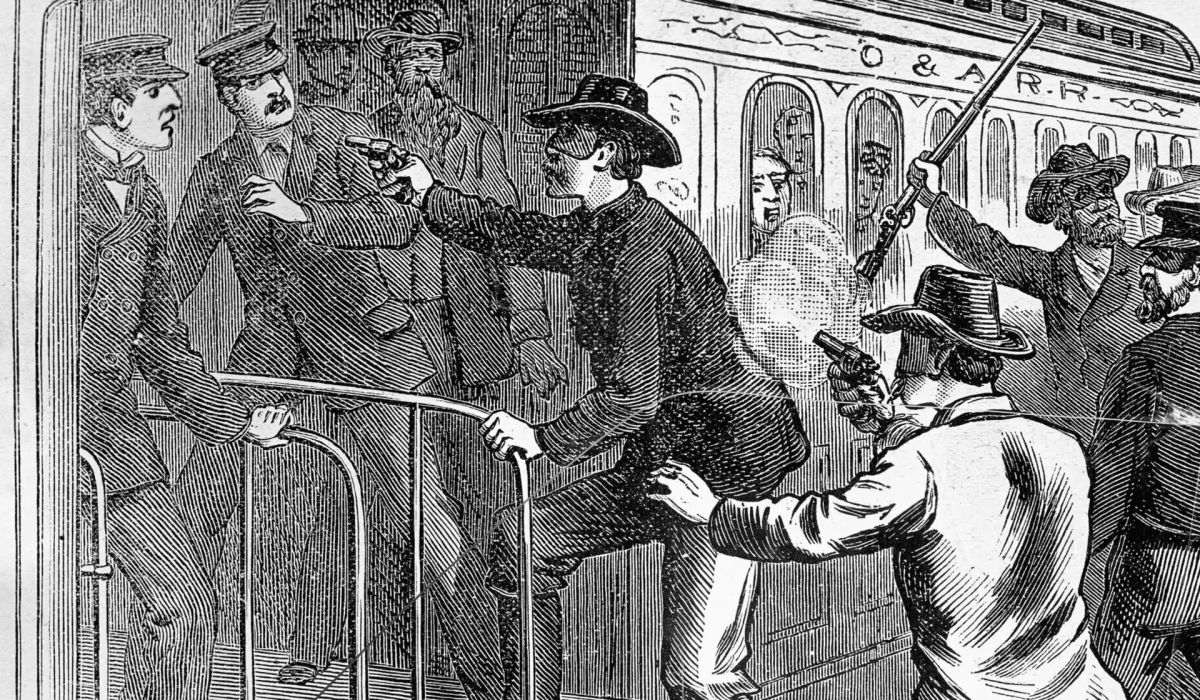 День в истории. 6 октября 1866 года в США произошло первое в истории страны ограбление поезда Братья Рено остановили поезд между Симором и Норт-Верноном в штате Индиана и ограбили почтовый вагон компании Adams Express