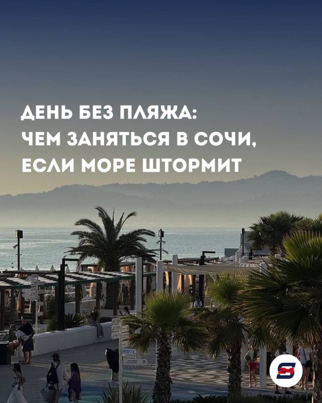 День без пляжа: чем заняться в Сочи, если море штормит