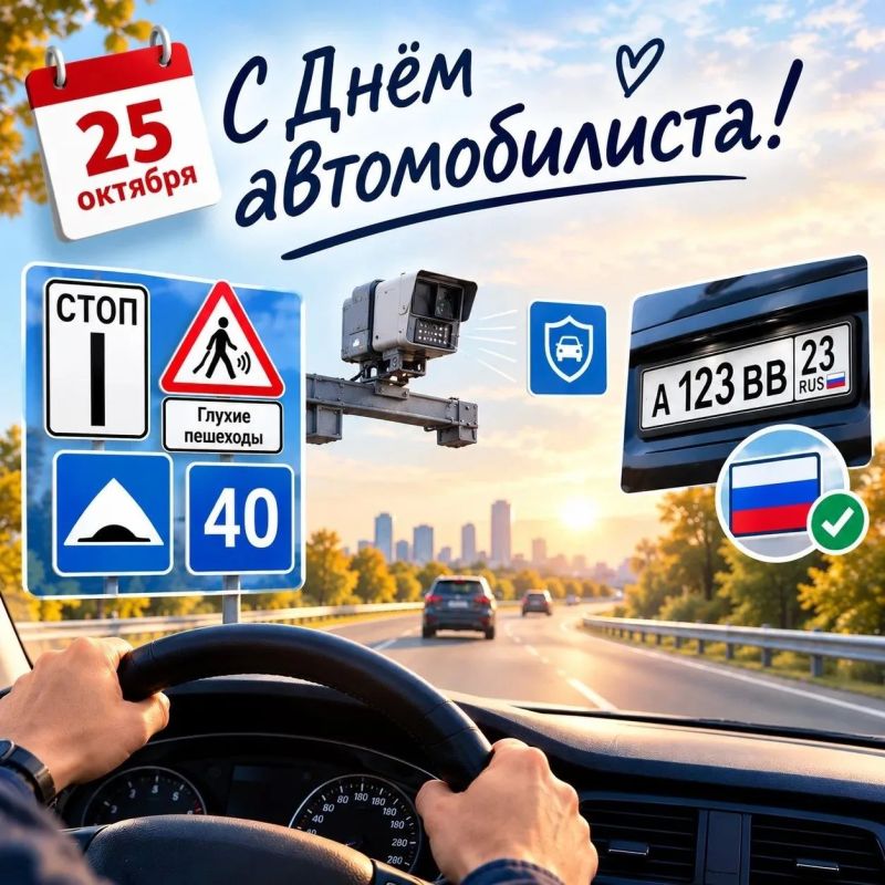 25 октября - День автомобилиста!